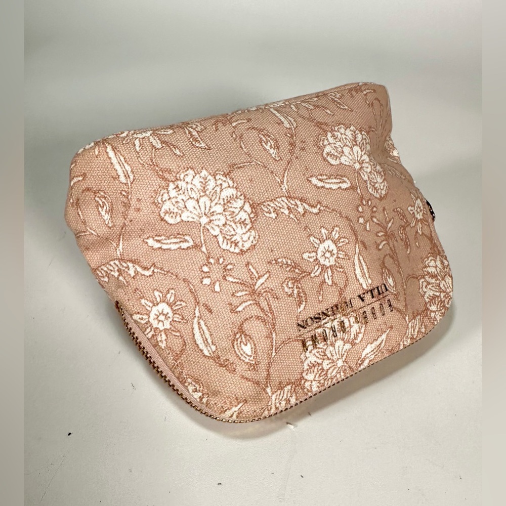 NWOT Bobbi Brown x Ulla Johnson  Floral Pink Cosmetic/ Amenity/ Toiletries Bag - Picture 5 of 10
